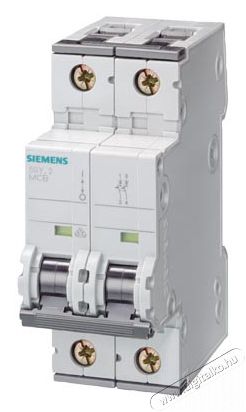 Siemens 5SY5206-7 AC/DC 10KA 2P C 6A kismegszakító Háztartás / Otthon / Kültér - Világítás / elektromosság - Hálózati elosztó / hosszabbító / adapter - 426156