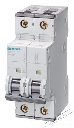 Siemens 5SY5205-7 440V DC, 400V Ac 10kA 2P C kismegszakító Háztartás / Otthon / Kültér - Világítás / elektromosság - Hálózati elosztó / hosszabbító / adapter - 457427