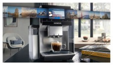 Siemens TQ717R03 fekete automata kávéfőző Konyhai termékek - Kávéfőző / kávéörlő / kiegészítő - Automata kávéfőző - 502022