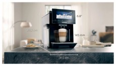 Siemens TQ903R09 fekete automata kávéfőző Konyhai termékek - Kávéfőző / kávéörlő / kiegészítő - Automata kávéfőző - 505121