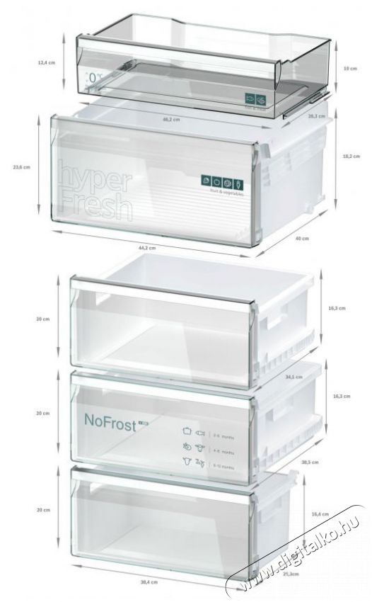 Siemens KG39N2IAG iQ300 Szabadon&aacute;ll&oacute; alulfagyaszt&oacute;s kombin&aacute;lt hűtő Konyhai term&eacute;kek - Hűtő, fagyaszt&oacute; (szabadon&aacute;ll&oacute;) - Alulfagyaszt&oacute;s kombin&aacute;lt hűtő - 528001