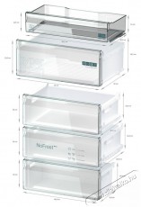 Siemens KG49NXXCF iQ300 Szabadonálló alulfagyasztós kombinált hűtő Konyhai termékek - Hűtő, fagyasztó (szabadonálló) - Alulfagyasztós kombinált hűtő - 528003