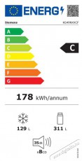 Siemens KG49NXXCF iQ300 Szabadonálló alulfagyasztós kombinált hűtő Konyhai termékek - Hűtő, fagyasztó (szabadonálló) - Alulfagyasztós kombinált hűtő - 528003