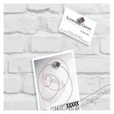 SIGEL Artverum Üvegtábla, fehér kő hatású, 480×480×15 mm Iroda és számítástechnika - Egyéb számítástechnikai termék - 518448