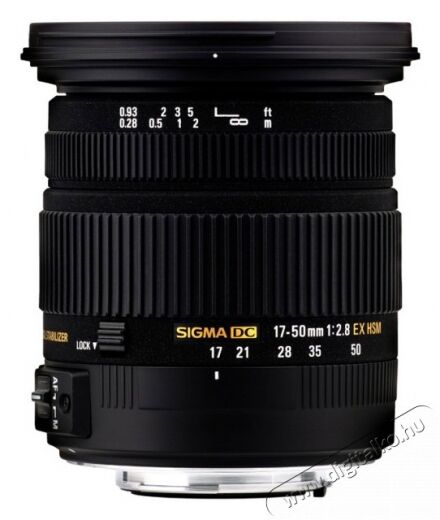 Sigma 17-50mm f/2,8 EX DC OS HSM - Nikon (3 év garancia!) Fotó-Videó kiegészítők - Objektív - Zoom objektív - 253416