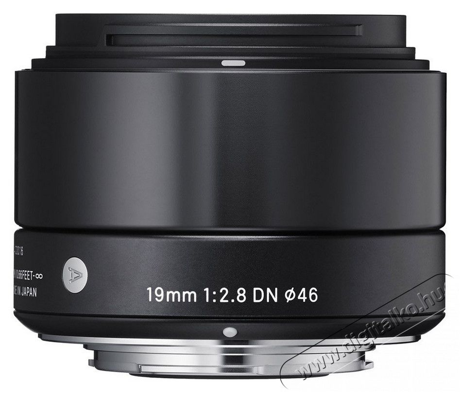 Sigma 19mm f/2,8 (A) EX DN fekete - Olympus (3 év garancia!) Fotó-Videó kiegészítők - Objektív - Fix fókuszú objektív - 265961