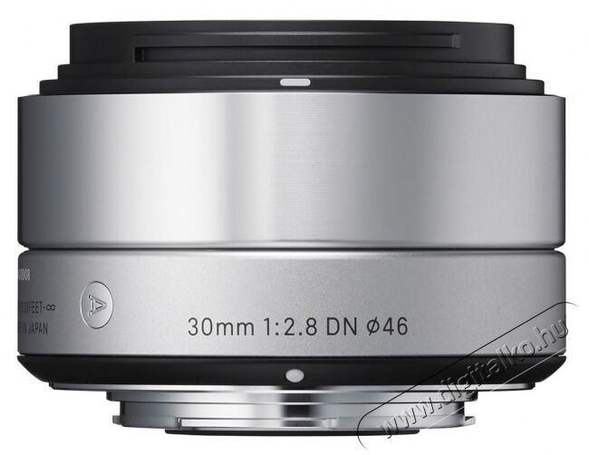 Sigma 30mm f/2,8 (A) EX DN ezüst - Olympus (3 év garancia!) Fotó-Videó kiegészítők - Objektív - Fix fókuszú objektív - 265967