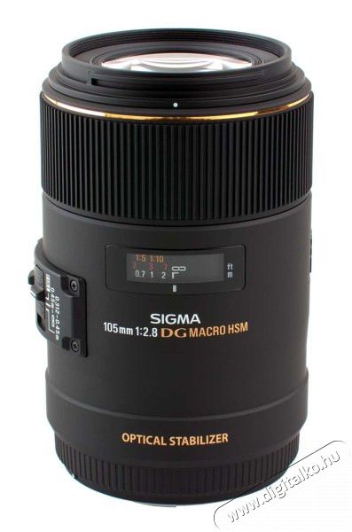 Sigma 105mm f/2,8 EX DG OS Macro HSM - Canon (3 év garancia!) Fotó-Videó kiegészítők - Objektív - Fix fókuszú objektív - 265805