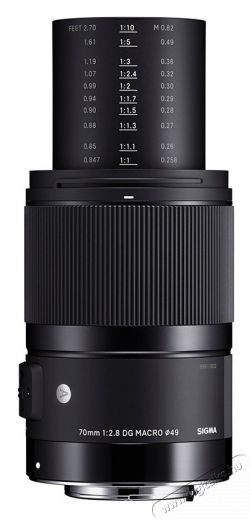 Sigma SONY F/SE 70/2.8 (A) DG MACRO (172730) Fot&oacute;-Vide&oacute; kieg&eacute;sz&iacute;tők - Objekt&iacute;v - Fix f&oacute;kusz&uacute; objekt&iacute;v - 495483