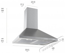 Siguro HD-G230S Páraelszívó Konyhai termékek - Páraelszívó - Kürtős - 494855