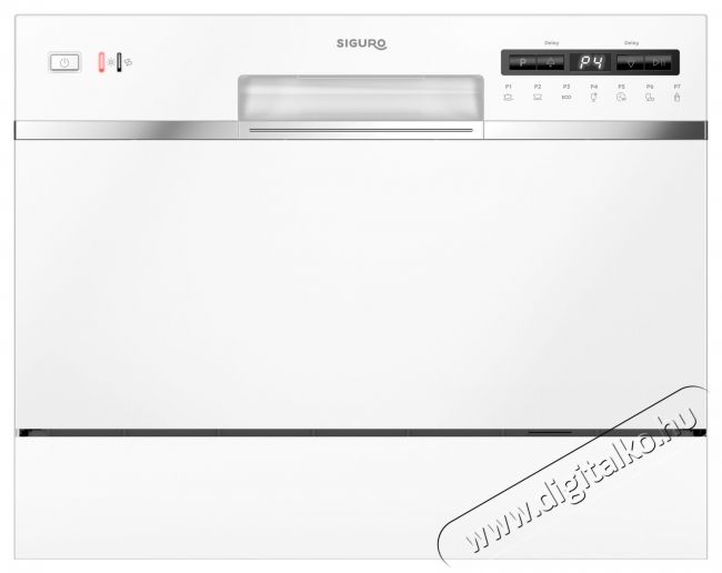 Siguro SGR-DW-T501W Efficlean Mosogatógép Konyhai termékek - Mosogatógép - Normál (60cm) szabadonálló mosogatógép - 500784