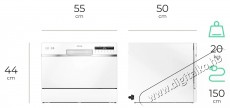 Siguro SGR-DW-T501W Efficlean Mosogatógép Konyhai termékek - Mosogatógép - Normál (60cm) szabadonálló mosogatógép - 500784