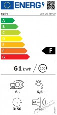 Siguro SGR-DW-T501W Efficlean Mosogatógép Konyhai termékek - Mosogatógép - Normál (60cm) szabadonálló mosogatógép - 500784