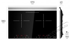 Siguro IC-K310B Smart Cook Pro Horizontal Konyhai termékek - Sütő-főzőlap, tűzhely (szabadonálló) - Indukciós főzőlap (szabadonálló) - 504569