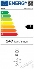 Siguro MB-E241W Essentials Konyhai termékek - Hűtő, fagyasztó (szabadonálló) - Fagyasztószekrény - 504570