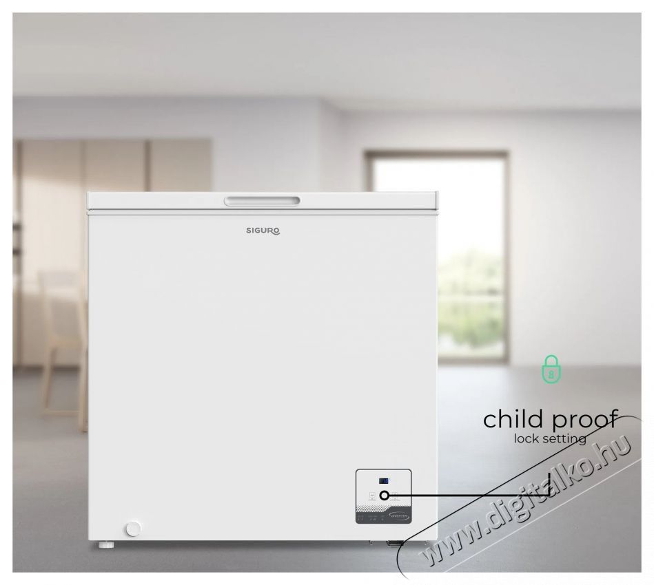 Siguro CF-F16W Fast Freeze 199 Konyhai term&eacute;kek - Hűtő, fagyaszt&oacute; (szabadon&aacute;ll&oacute;) - Fagyaszt&oacute;szekr&eacute;ny - 504556