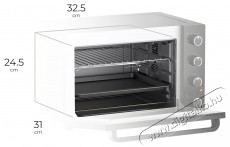 Siguro CO-E280B Perfect Roast & Grill Compact Konyhai termékek - Sütő-főzőlap, tűzhely (szabadonálló) - Mini sütő / mini grill / mini konyha - 504557