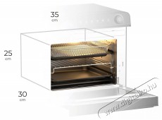 Siguro CO-L208B Air Fry Roast Premium Konyhai termékek - Sütő-főzőlap, tűzhely (szabadonálló) - Mini sütő / mini grill / mini konyha - 504558