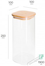 Siguro Ételtartó Bamboo, 1,9 l, 25 x 10 x 10 cm Konyhai termékek - Edény - Ételtároló - 504566
