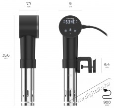 Siguro SV-R850B Tenderino WiFi/BT Konyhai termékek - Konyhai kisgép (sütés / főzés / hűtés / ételkészítés) - Sous Vide főző - 504575