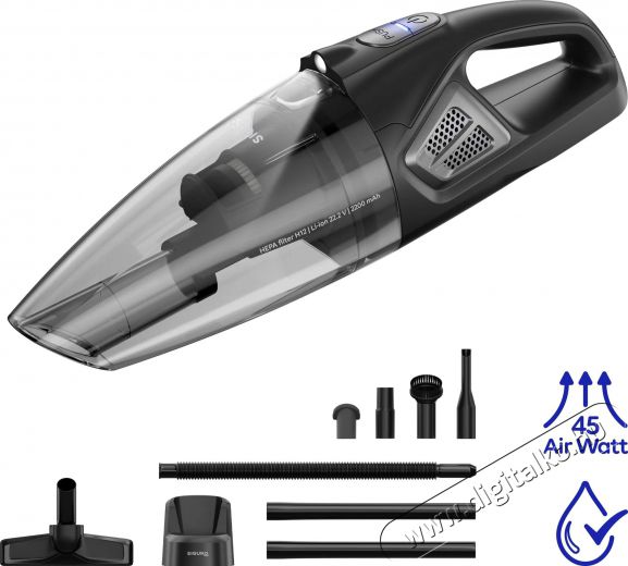 Siguro VH-Q610B TURBOVac 22,2 V Wet&Dry Pro Háztartás / Otthon / Kültér - Porszívó / takarítógép - Morzsaporszívó - 503647