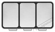 Siguro SGR-WB-I342SU SmartSort, 3 különálló hulladékgyűjtő tartállyal, 3× 14 l Háztartás / Otthon / Kültér - Lakásfelszerelés - Szemetes - 504897