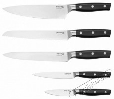 Siguro Sugoi 5 db-os késkészlet + fa blokk késélezővel Konyhai termékek - Konyhai eszköz - Kés / olló - 504898
