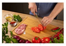 Siguro Sugoi 5 db-os késkészlet + fa blokk késélezővel Konyhai termékek - Konyhai eszköz - Kés / olló - 504898