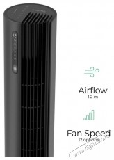 Siguro FN-U321Y Ionic Super Silent Dark WiFi H&aacute;ztart&aacute;s / Otthon / K&uuml;lt&eacute;r - Ventil&aacute;tor / L&eacute;gkondicion&aacute;l&oacute; - &Aacute;ll&oacute; / padl&oacute; ventil&aacute;tor - 504863