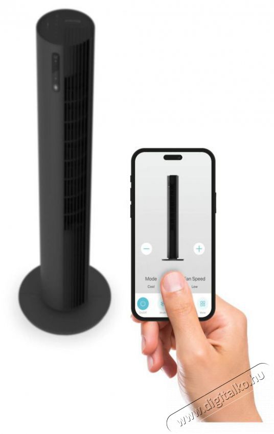 Siguro FN-U321Y Ionic Super Silent Dark WiFi H&aacute;ztart&aacute;s / Otthon / K&uuml;lt&eacute;r - Ventil&aacute;tor / L&eacute;gkondicion&aacute;l&oacute; - &Aacute;ll&oacute; / padl&oacute; ventil&aacute;tor - 504863