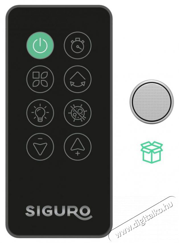 Siguro FN-U321Y Ionic Super Silent Dark WiFi H&aacute;ztart&aacute;s / Otthon / K&uuml;lt&eacute;r - Ventil&aacute;tor / L&eacute;gkondicion&aacute;l&oacute; - &Aacute;ll&oacute; / padl&oacute; ventil&aacute;tor - 504863