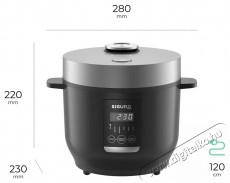 Siguro RC-R700B Rice Master Digital, pároló kosárral Konyhai termékek - Konyhai kisgép (sütés / főzés / hűtés / ételkészítés) - Pároló - 504869