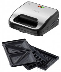Siguro SM-A200SU Golden Toast 3in1 Konyhai termékek - Konyhai kisgép (sütés / főzés / hűtés / ételkészítés) - Melegszendvics / gofri sütő - 504870