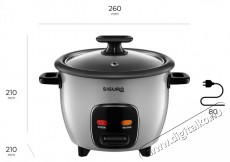 Siguro RC-A351B Rice Chef pároló kosárral Konyhai termékek - Konyhai kisgép (sütés / főzés / hűtés / ételkészítés) - Rizsfőző - 504893