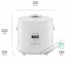 Siguro RC-R301W Rice Master Digital, pároló kosárral Konyhai termékek - Konyhai kisgép (sütés / főzés / hűtés / ételkészítés) - Rizsfőző - 504880