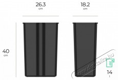 Siguro SGR-WB-I228SU Smart2Sort, 2 különálló hulladékgyűjtő tartállyal, 2 x 14 l Háztartás / Otthon / Kültér - Lakásfelszerelés - Szemetes - 504884