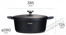 Siguro Stagione Fazék, 28 cm fekete Konyhai termékek - Edény - Fazék / lábas - 504882