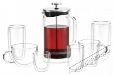 Siguro Double Delight french press, duplafalú, 1 l Konyhai termékek - Kávéfőző / kávéörlő / kiegészítő - Kávéfőző kiegészítő - 503774