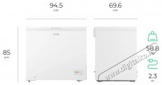 Siguro CF-A241W Premium Konyhai termékek - Hűtő, fagyasztó (szabadonálló) - Fagyasztóláda - 509130