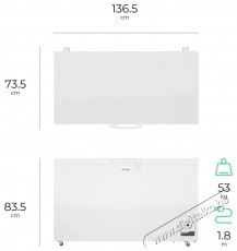 Siguro CF-O15W Fast Freeze 400 Konyhai termékek - Hűtő, fagyasztó (szabadonálló) - Fagyasztóláda - 509126