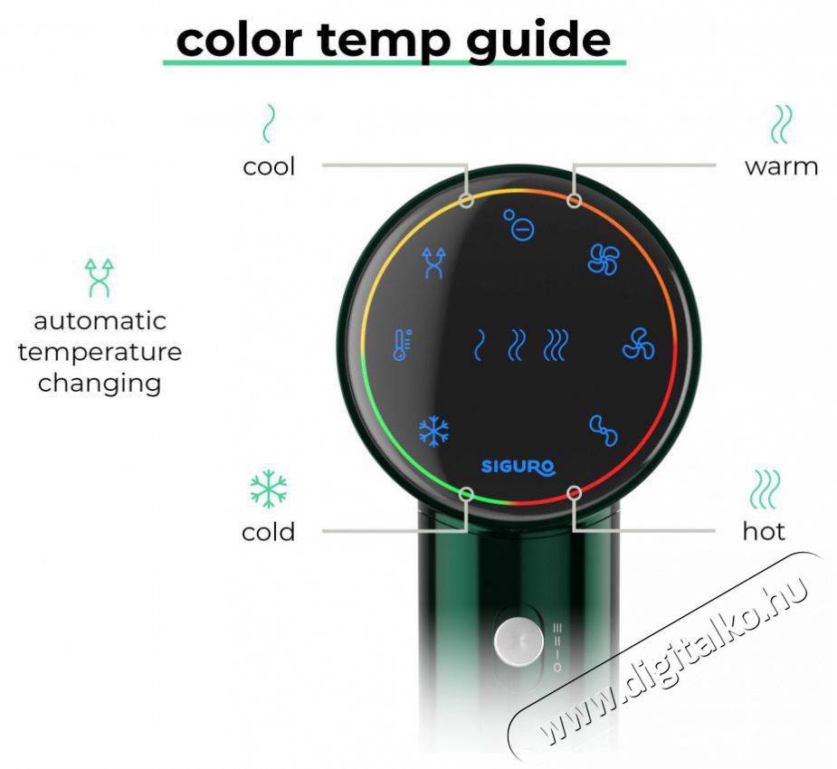 Siguro HR-I451E Forest Flow Sz&eacute;ps&eacute;g&aacute;pol&aacute;s / Eg&eacute;szs&eacute;g - Haj&aacute;pol&aacute;s - Hajsz&aacute;r&iacute;t&oacute; - 510697