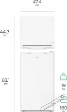 Siguro TT-D160W Thrifty Konyhai term&eacute;kek - Hűtő, fagyaszt&oacute; (szabadon&aacute;ll&oacute;) - Fel&uuml;lfagyaszt&oacute;s kombin&aacute;lt hűtő - 509287