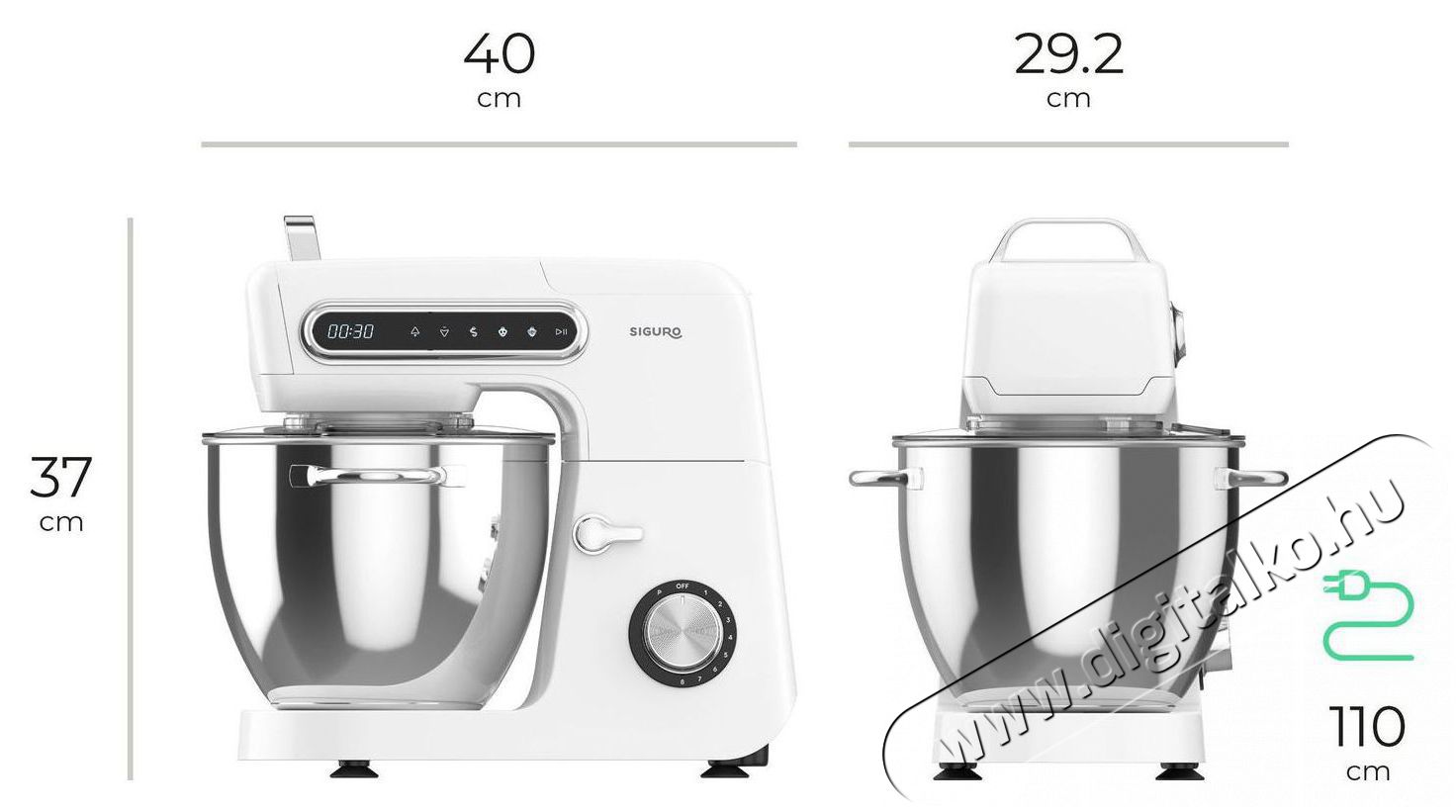 Siguro KM-M350 Kitchen Machine Maxi Konyhai term&eacute;kek - Konyhai kisg&eacute;p (elők&eacute;sz&iacute;t&eacute;s / feldolgoz&aacute;s) - Konyhai robotg&eacute;p - 511376