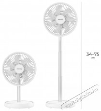 Siguro FT-D100W Urban Flex, teleszkópos Háztartás / Otthon / Kültér - Ventilátor / Légkondicionáló - Asztali ventilátor - 512352