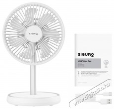 Siguro FT-D100W Urban Flex, teleszkópos Háztartás / Otthon / Kültér - Ventilátor / Légkondicionáló - Asztali ventilátor - 512352