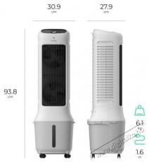 Siguro FC-D100W Aura Tower WiFi H&aacute;ztart&aacute;s / Otthon / K&uuml;lt&eacute;r - Ventil&aacute;tor / L&eacute;gkondicion&aacute;l&oacute; - P&aacute;r&aacute;s&iacute;t&oacute; ventil&aacute;tor - 512370