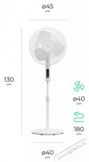 Siguro FN-K35 Summer Wind White Háztartás / Otthon / Kültér - Ventilátor / Légkondicionáló - Álló / padló ventilátor - 512350