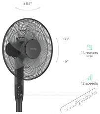 Siguro FN-S471B Silent Wind Háztartás / Otthon / Kültér - Ventilátor / Légkondicionáló - Álló / padló ventilátor - 512349