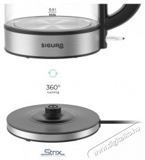 Siguro EK-G210GL Bright Glass Konyhai termékek - Vízforraló / teafőző - 513218