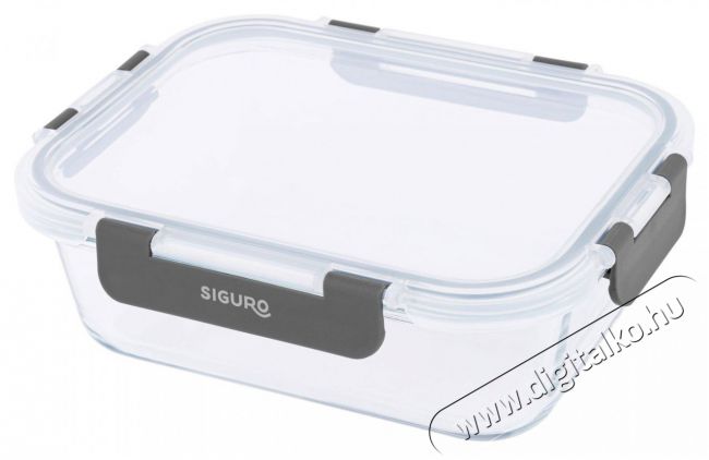 Siguro Glass Seal élelmiszertároló edény 1,0 l, 7,5 x 21 x 16,5 cm Konyhai termékek - Edény - Ételtároló - 519161